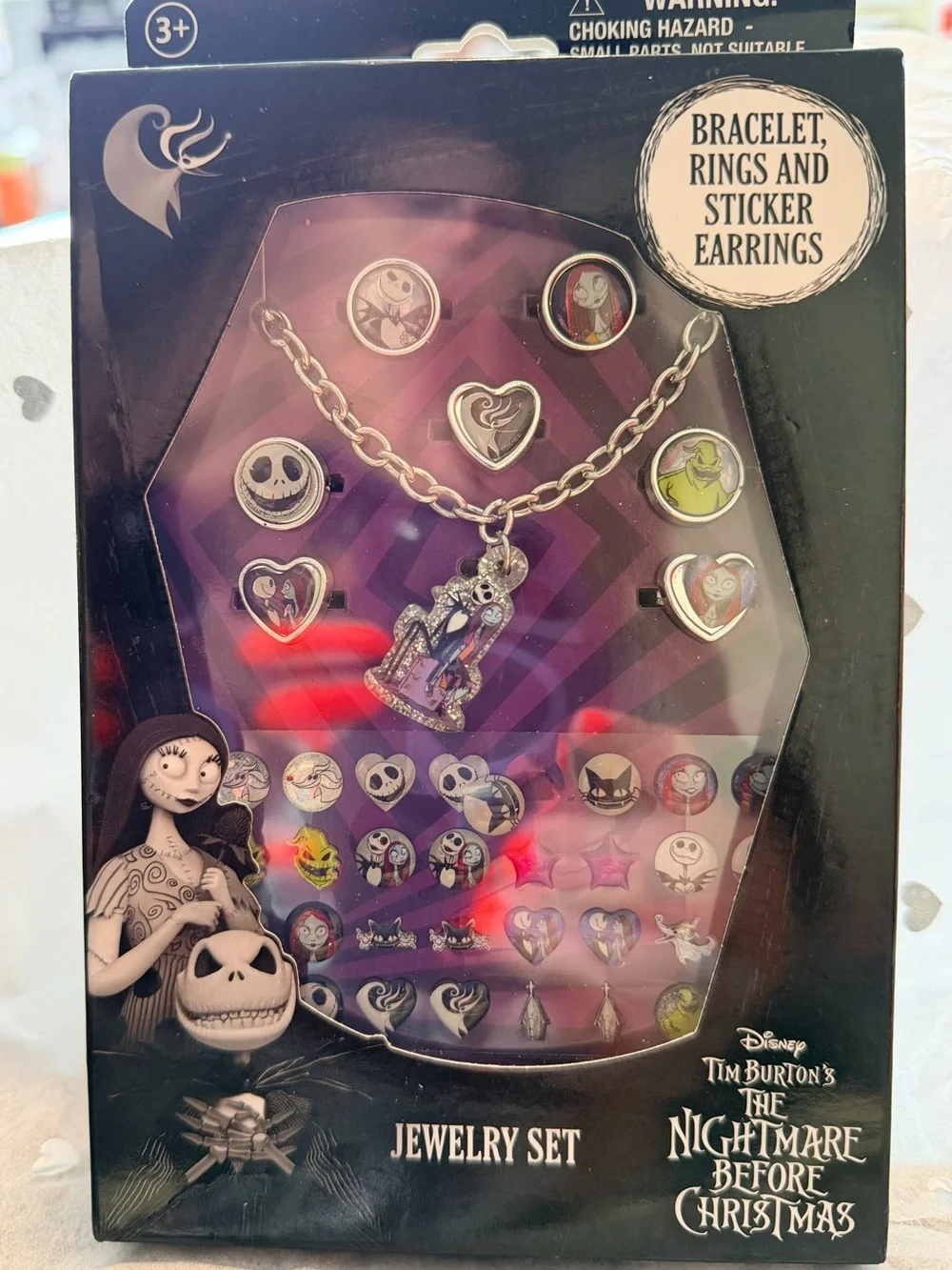 The Nightmare Before Christmas Kids Jewelry Set NIB S2